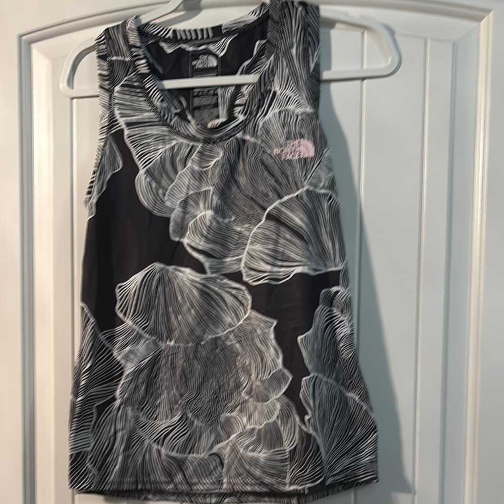 The North Face Women's Black and White Floral Tank Top